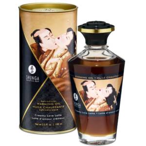 SHUNGA - CREAMY LOVE LATTE Geschmack Wärmeeffekt-Massageöl 100 ml