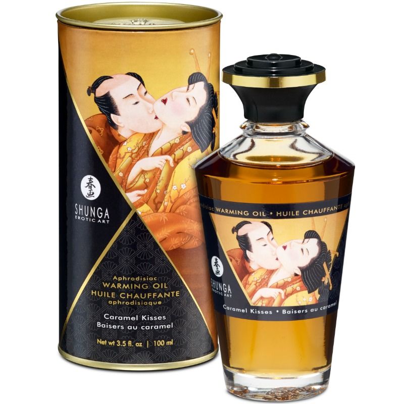 SHUNGA - Massageöl mit Wärmeeffekt, Karamellgeschmack 100 ml