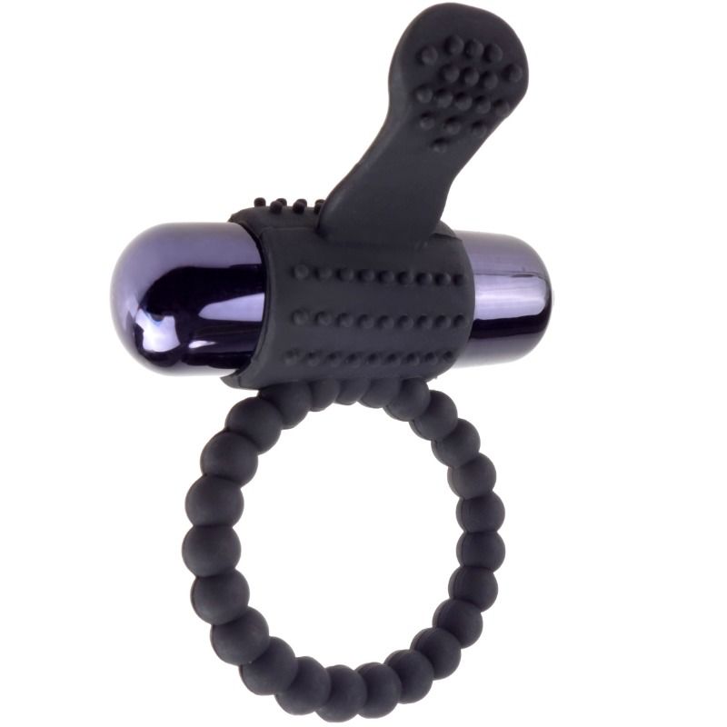 FANTASY C-RINGZ - Schwarzer Vibrationsring aus Silikon