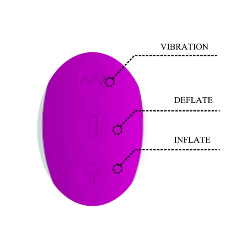 PRETTY LOVE - DEMPSEY Wiederaufladbarer Aufblasbarer Vibrator