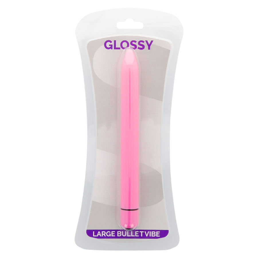 GLOSSY - Schlanker Vibrator Deep Rose
