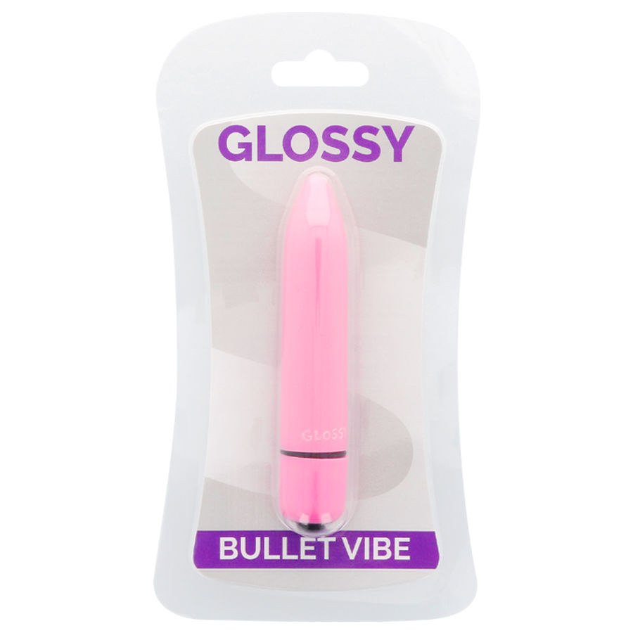 GLOSSY - DÜNNER VIBRATOR TIEFE ROSE