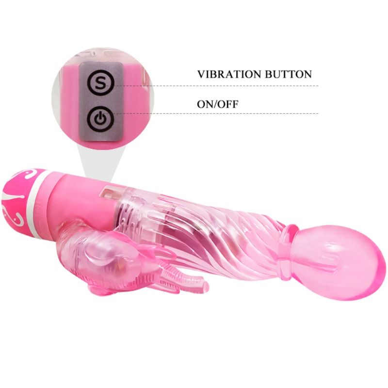 BAILE - Multispeedvibrator mit rosa Stimulator