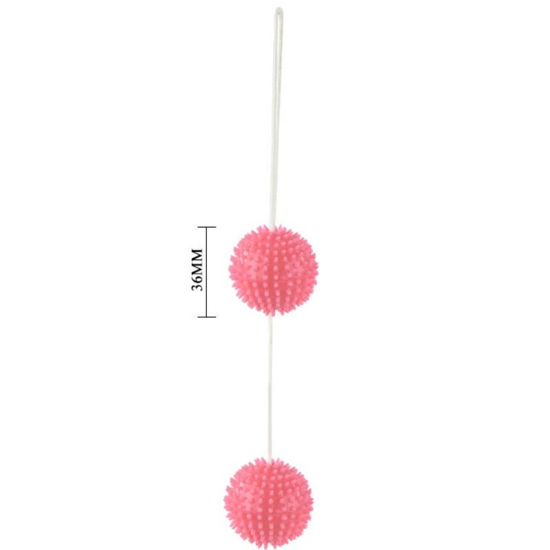 BAILE - Rosa strukturierte Bälle 3,6 cm. Ein tiefes Vergnügen.