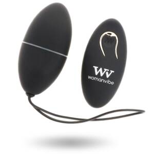 WOMANVIBE - ALSAN EGG mit Fernbedienung, Schwarz, Silikon, Schwarz