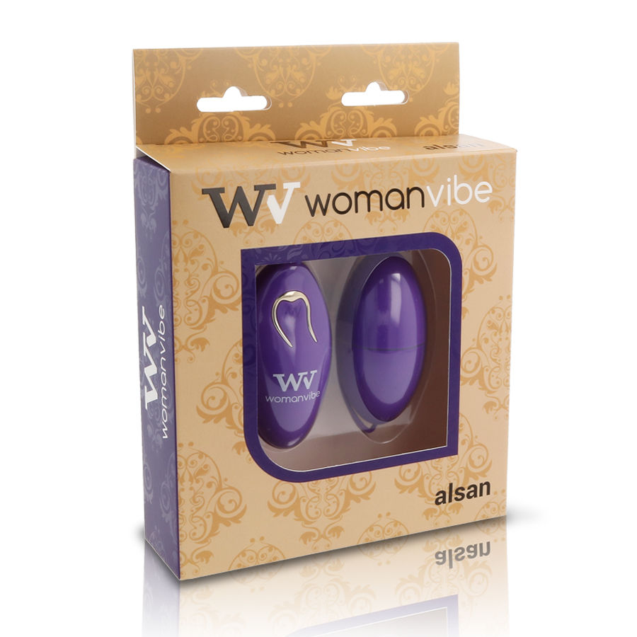WOMANVIBE - ALSAN EGG MIT FERNBEDIENUNG SILIKON LILA