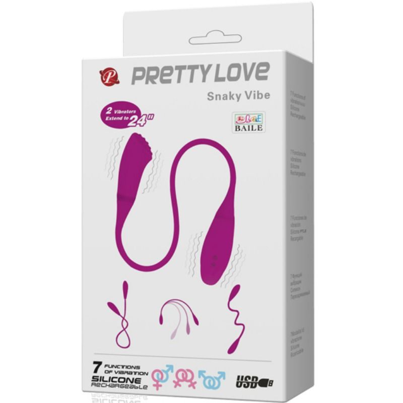 PRETTY LOVE - SMART SNAKY VIBE VIBRATOR mit 2 Motoren