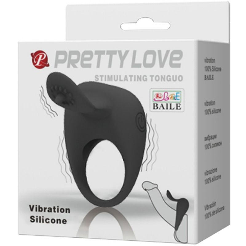 PRETTY LOVE - Vibrationsring mit Zunge