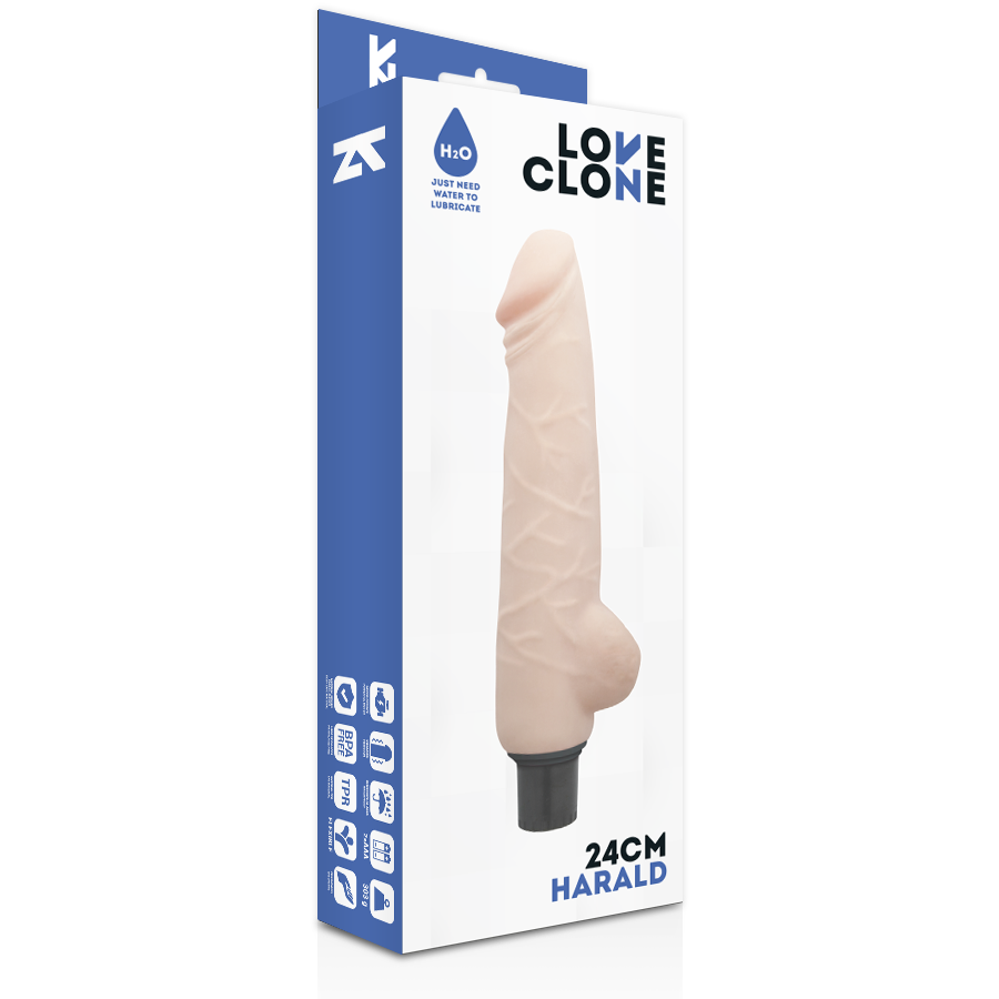 LOVECLONE - HARALD Selbstschmierenden Vibrator 24 cm -O- 4 cm