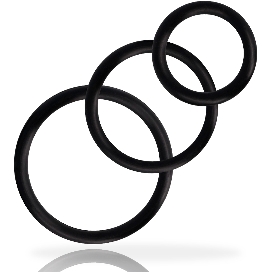 ADDICTED TOYS - Penisring-Set Schwarz