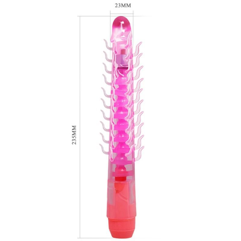 BAILE - FLEXI VIBE SENSUAL SPINE Biegsamer Vibrator Dildo Flieder 23,5 cm