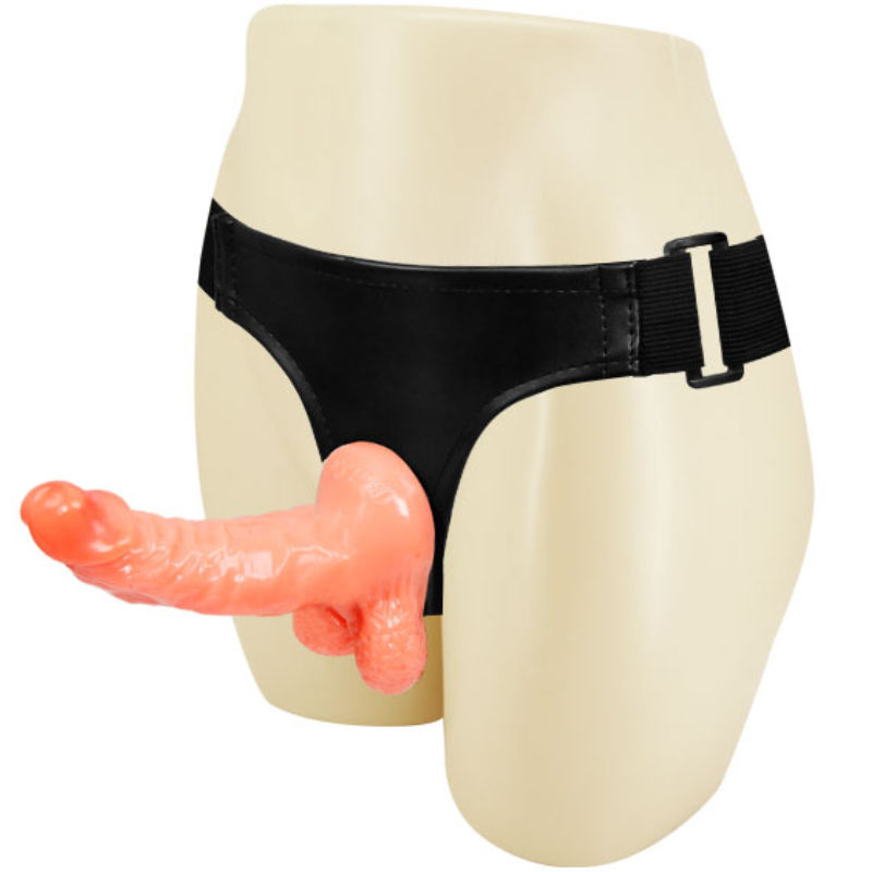 BAILE - Gurt mit realistischem Penis und ultra leidenschaftlichem verstellbarem Höschen 15,5 cm