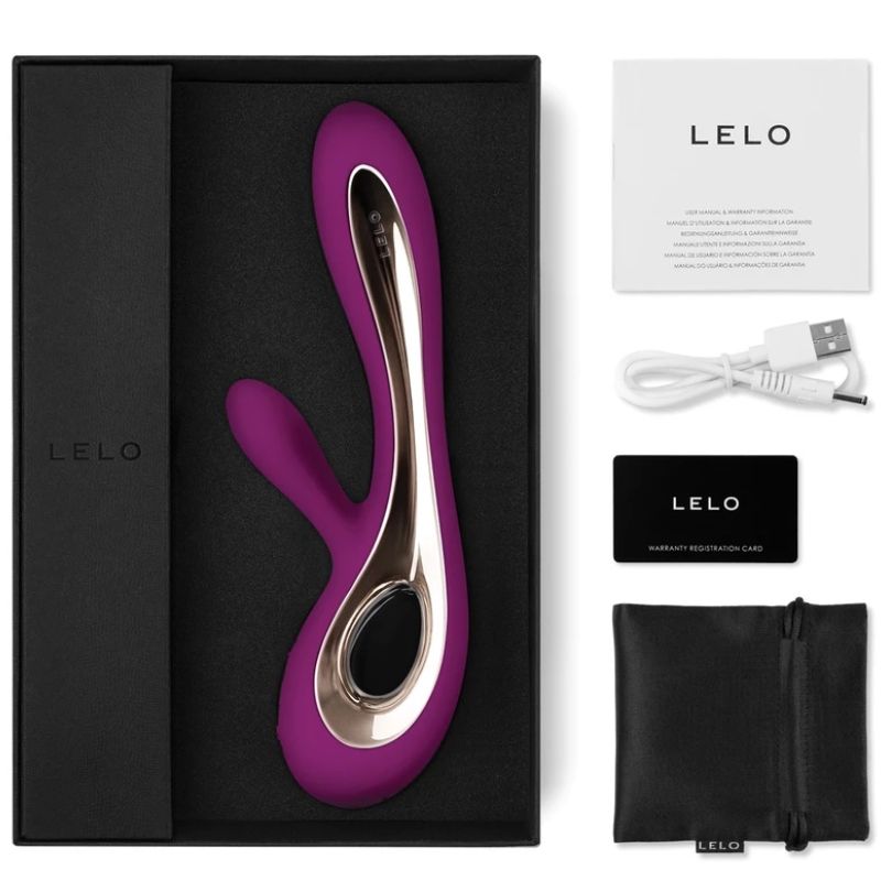 LELO - SORAYA 2 RABBIT VIBRATOR DEEP ROSE