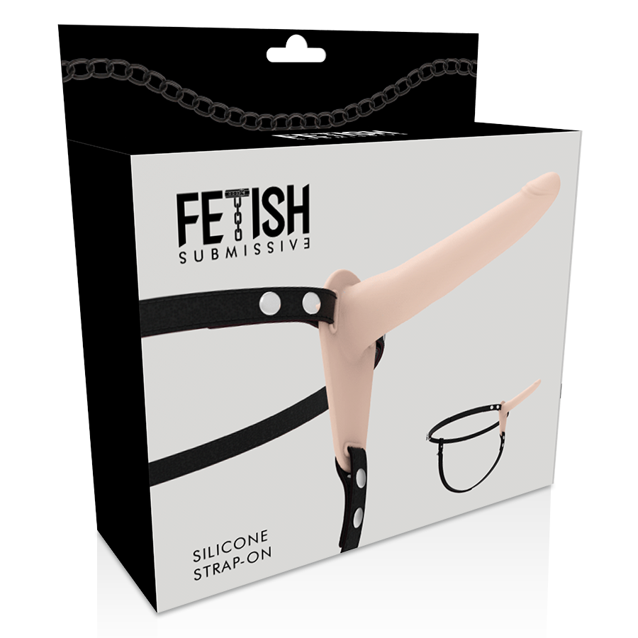FETISH SUBMISSIVE HARNESS - Silikon Hautfarbe 15 cm