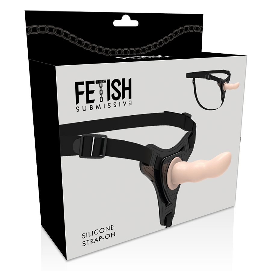 FETISH SUBMISSIVE HARNESS - Silikon-Fleisch-G-Punkt 12,5 cm