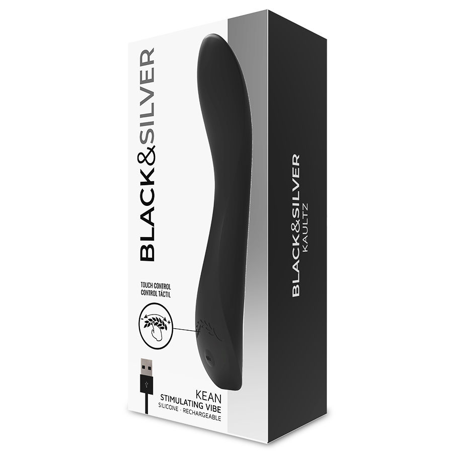 BLACK&SILVER - KEAN VIBRATOR mit Touch-Steuerung