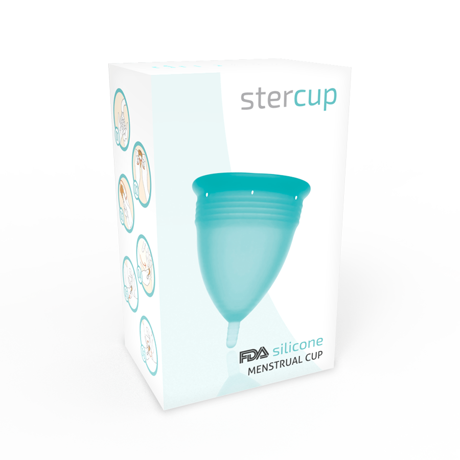 STERCUP - FDA Silikon-Menstruationstasse Aquamarin