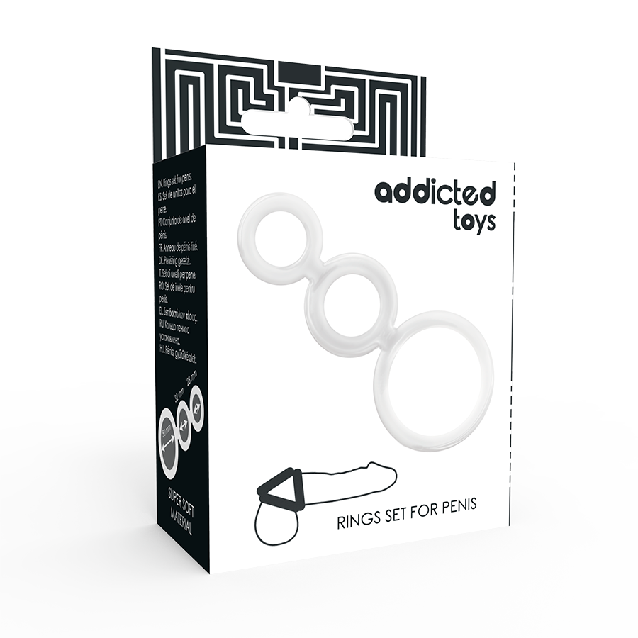 ADDICTED TOYS - Transparenter Penisring-Set