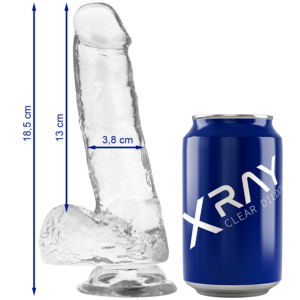X RAY - Klarer Hahn mit Ei 18,5 cm -O- 3,8 cm
