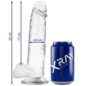 X RAY - Klarer Hahn mit Ei 22 cm -O- 4,6 cm