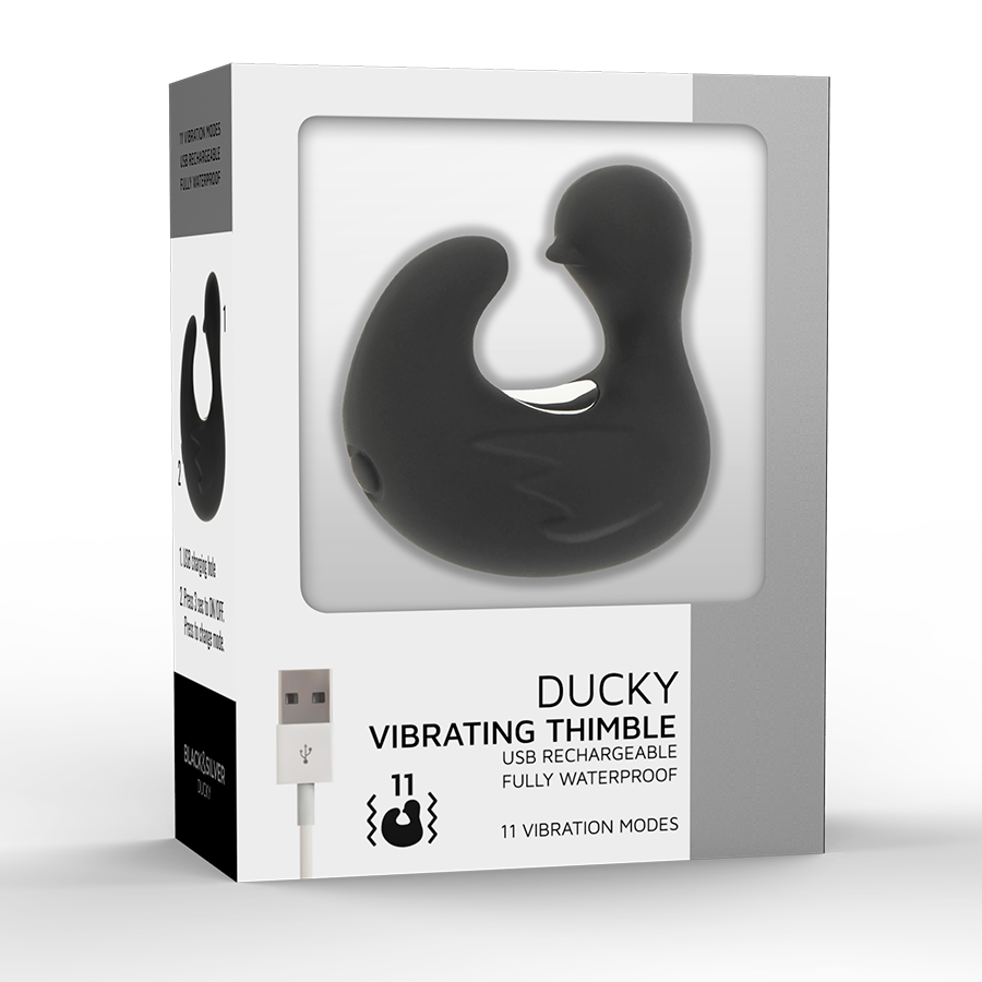 BLACK&SILVER - DUCKYMANIA Wiederaufladbarer Silikon-Stimulator Entenhühnchen