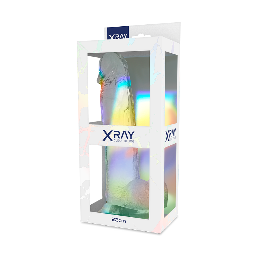 X RAY - Klarer Hahn mit Ei 22 cm -O- 4,6 cm