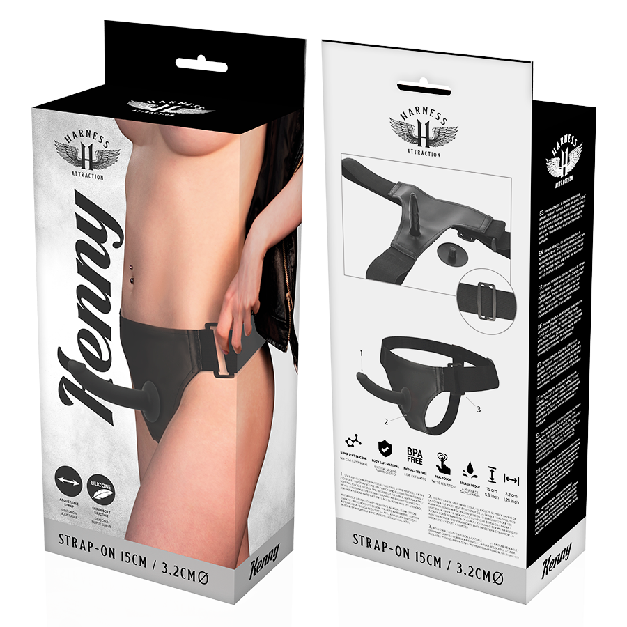 HARNESS ATTRACTION - RNES Silikon Kenny 15 cm -O- 3,2 cm