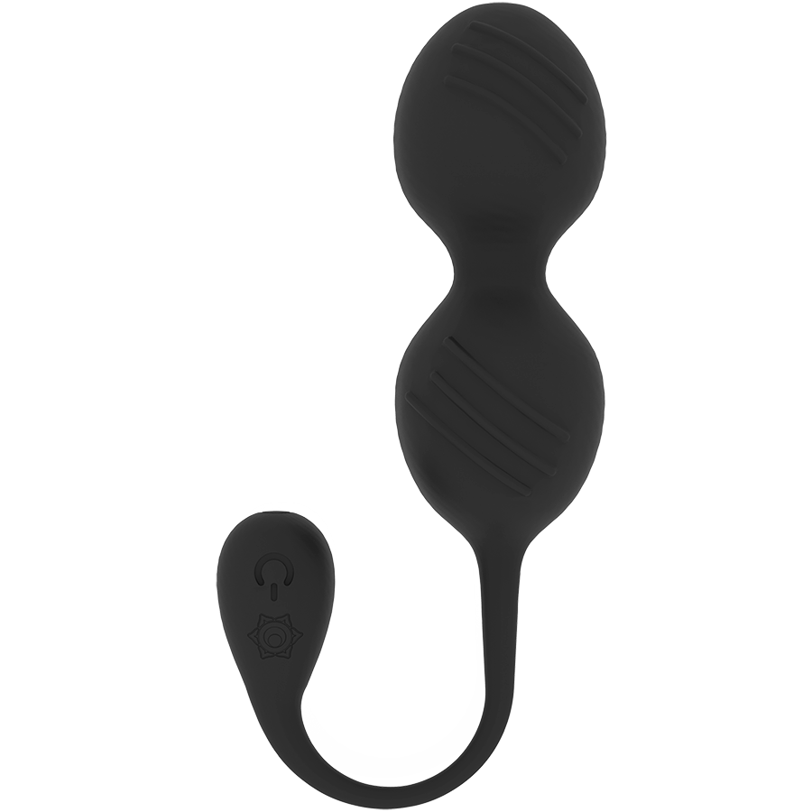 RITHUAL - NISHA - Wiederaufladbare vibrierende Kegelballen Schwarz
