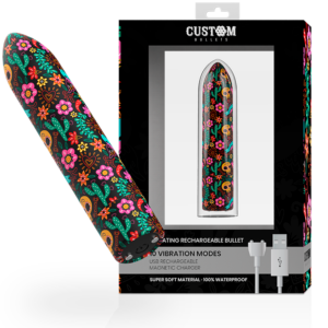 CUSTOM BULLETS - FLORAL WIEDERAUFLADBARE BULLET 10 INTENSITÄTEN