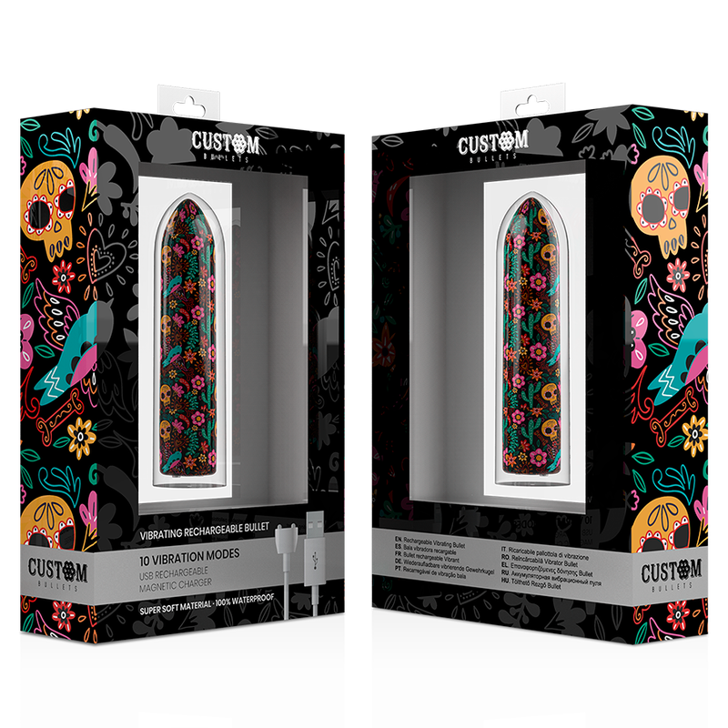 CUSTOM BULLETS - FLORAL WIEDERAUFLADBARE BULLET 10 INTENSITÄTEN