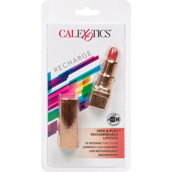 CALEXOTICS - WIEDERAUFLADBARER LIPPENSTIFT HIDE & PLAY ROT