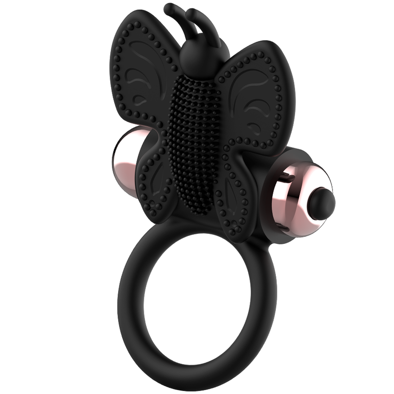 COQUETTE CHIC DESIRE - Penisring Schmetterling mit Vibrator Schwarz/Gold