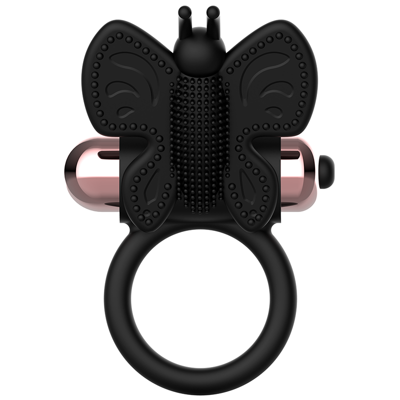 COQUETTE CHIC DESIRE - Penisring Schmetterling mit Vibrator Schwarz/Gold