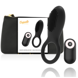 COQUETTE CHIC DESIRE - Penisring mit Fernbedienung, wiederaufladbar, Schwarz/Gold