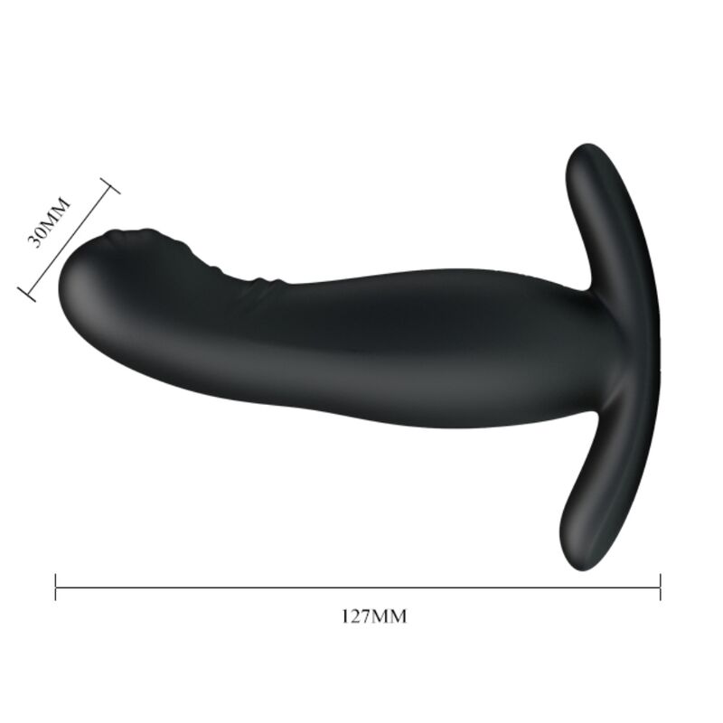 MR PLAY - Wiederaufladbarer schwarzer Prostatamassager