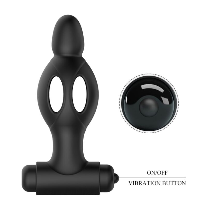 MR PLAY - Silikon Analplug mit Vibration