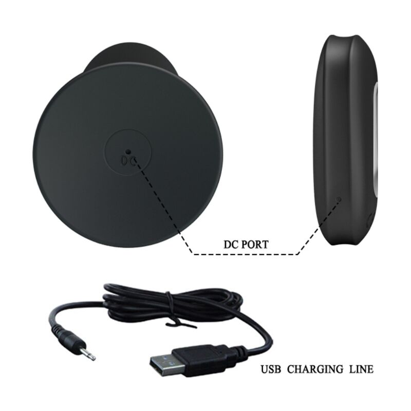 MR PLAY - Analplug mit Vibration, schwarze Fernbedienung