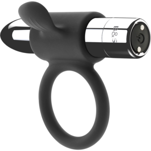 BLACK&SILVER - CAMERON Wiederaufladbarer Ring Silber