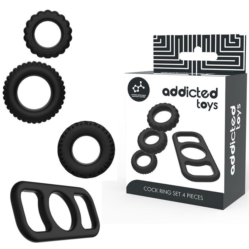 ADDICTED TOYS - Penisring-Set 4 Stück