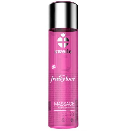 SWEDE - FRUITY LOVE Massageöl mit wärmendem Effekt, Rosa Grapefruit mit Mango 60 ml