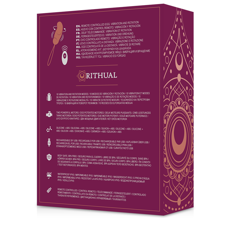 RITHUAL - ESHA EGG Fernbedienungssystem Rotation + Vibration
