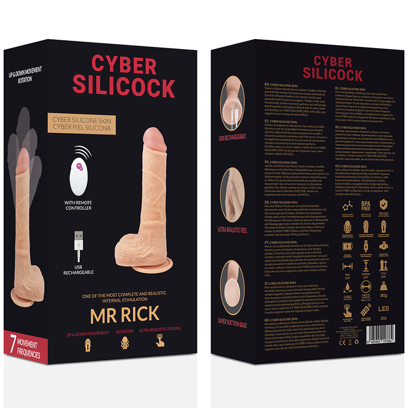 CYBER SILICOCK - Fernbedienung Realistisch Mr. Rick 20,9 cm -O- 4 cm