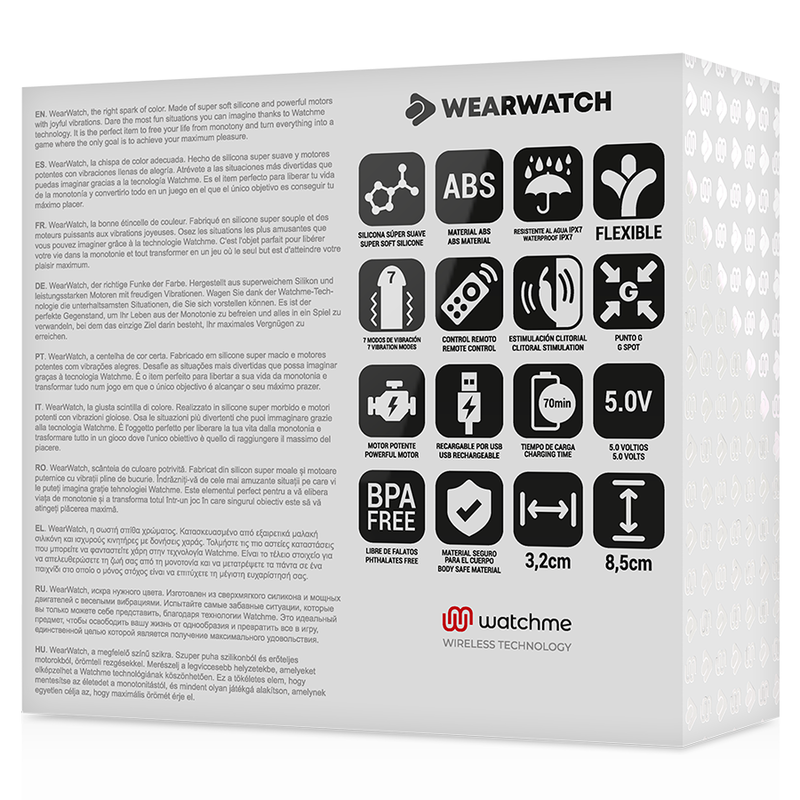 WEARWATCH - Dual-Technologie-Watchme-Vibrator Fuchsia / Meerwasser