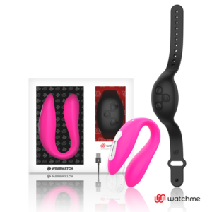 WEARWATCH - WATCHME DUAL TECHNOLOGY VIBRATOR FUCHSIA/ SCHWARZ