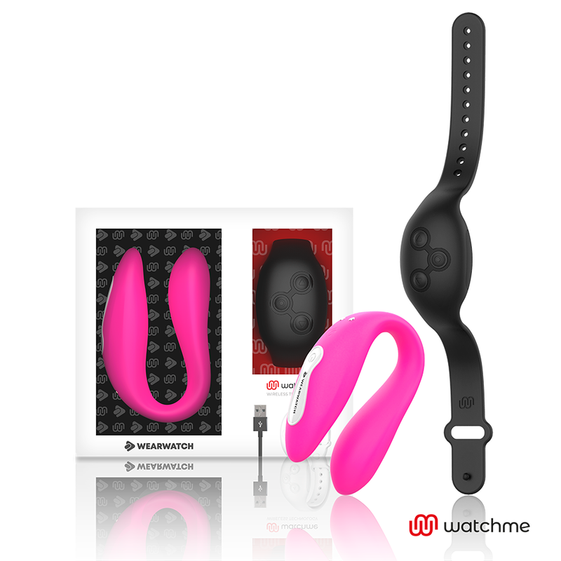 WEARWATCH - WATCHME DUAL TECHNOLOGY VIBRATOR FUCHSIA/ SCHWARZ