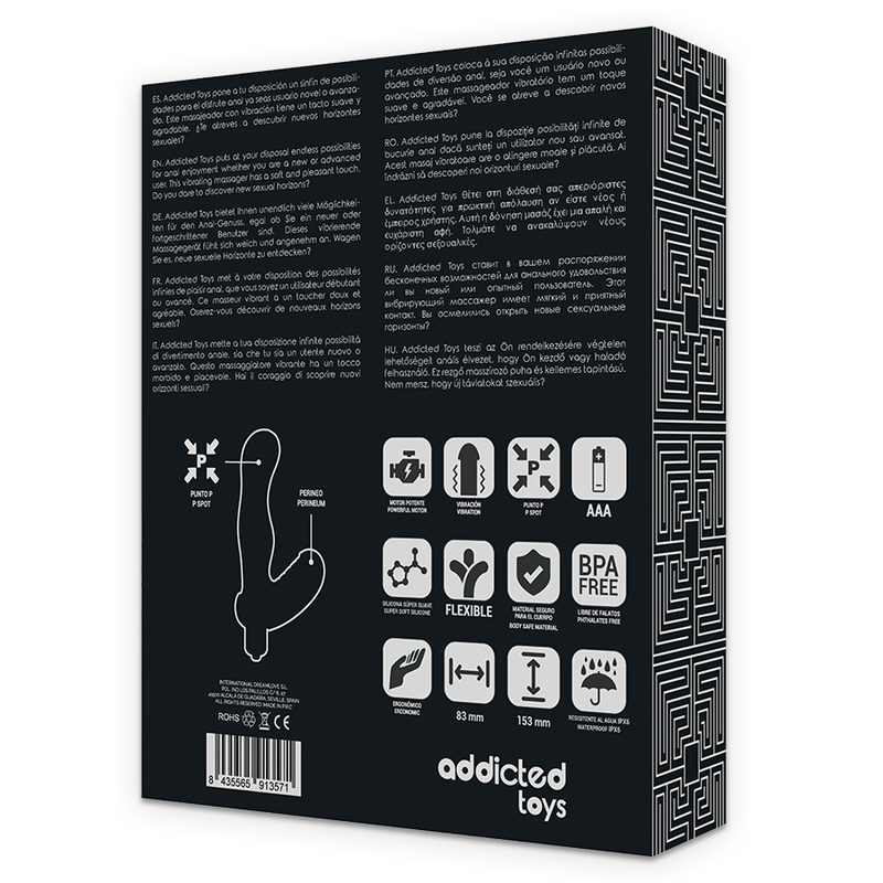 ADDICTED TOYS - P-SPOT VIBE Silikon Prostata Analstimulator