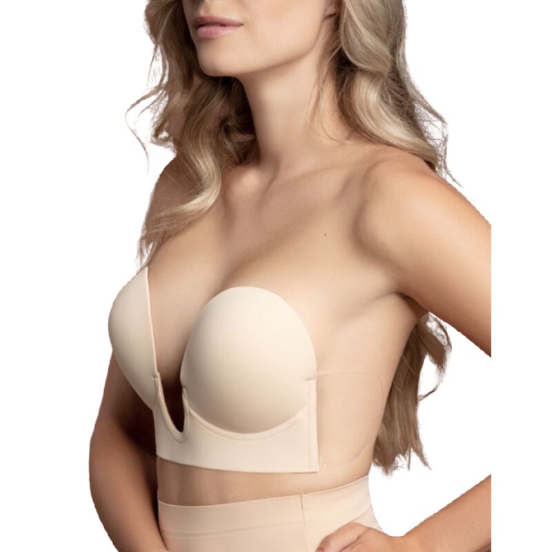 BYE-BRA - BH ohne Träger in Beige, Cup D