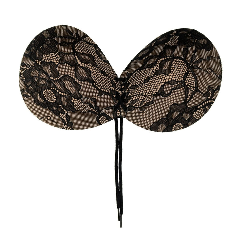BYE-BRA - Klebe-BH mit verschlitztem und besticktem Cup A