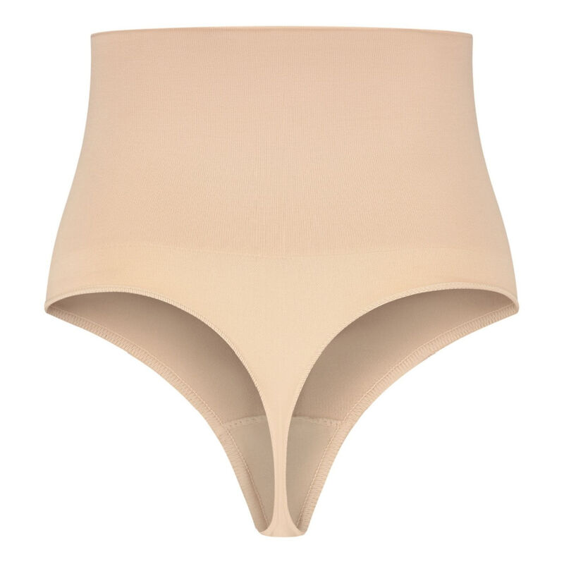 BYE-BRA - Nahtloser Gürtel Stil Tanga Beige