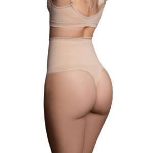 BYE-BRA - Nahtloser Gürtel Stil Tanga Beige